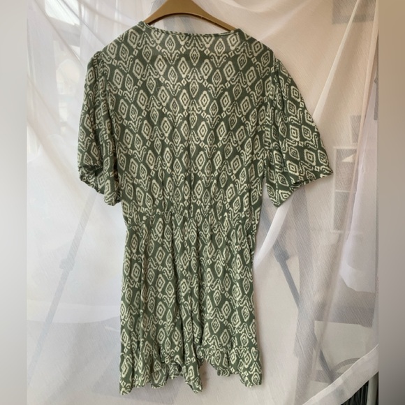 Lily Rose Green Patterned Romper XXL - Picture 3 of 10